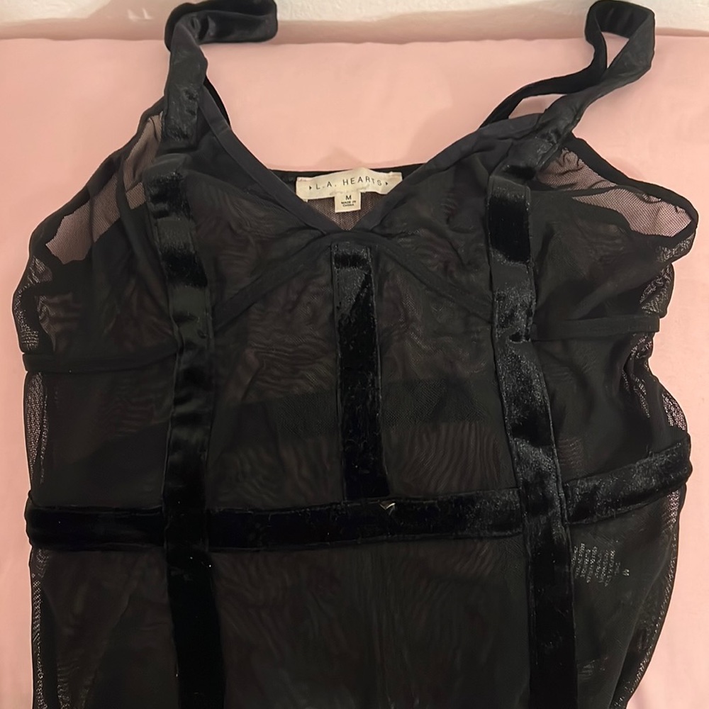 Pacsun black see through bodysuit
